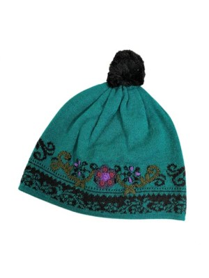 Jade Alpaca Jacquard Hats