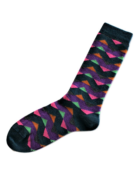 ZigZag Striped Alpaca Socks - Image 3
