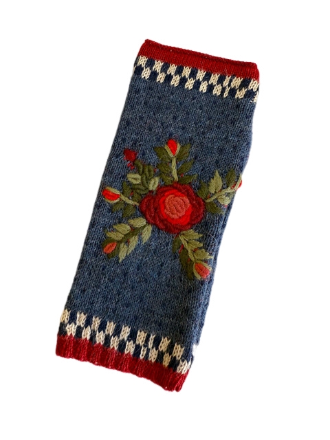 Amira Alpaca Embroidered Hand Warmers - Image 2